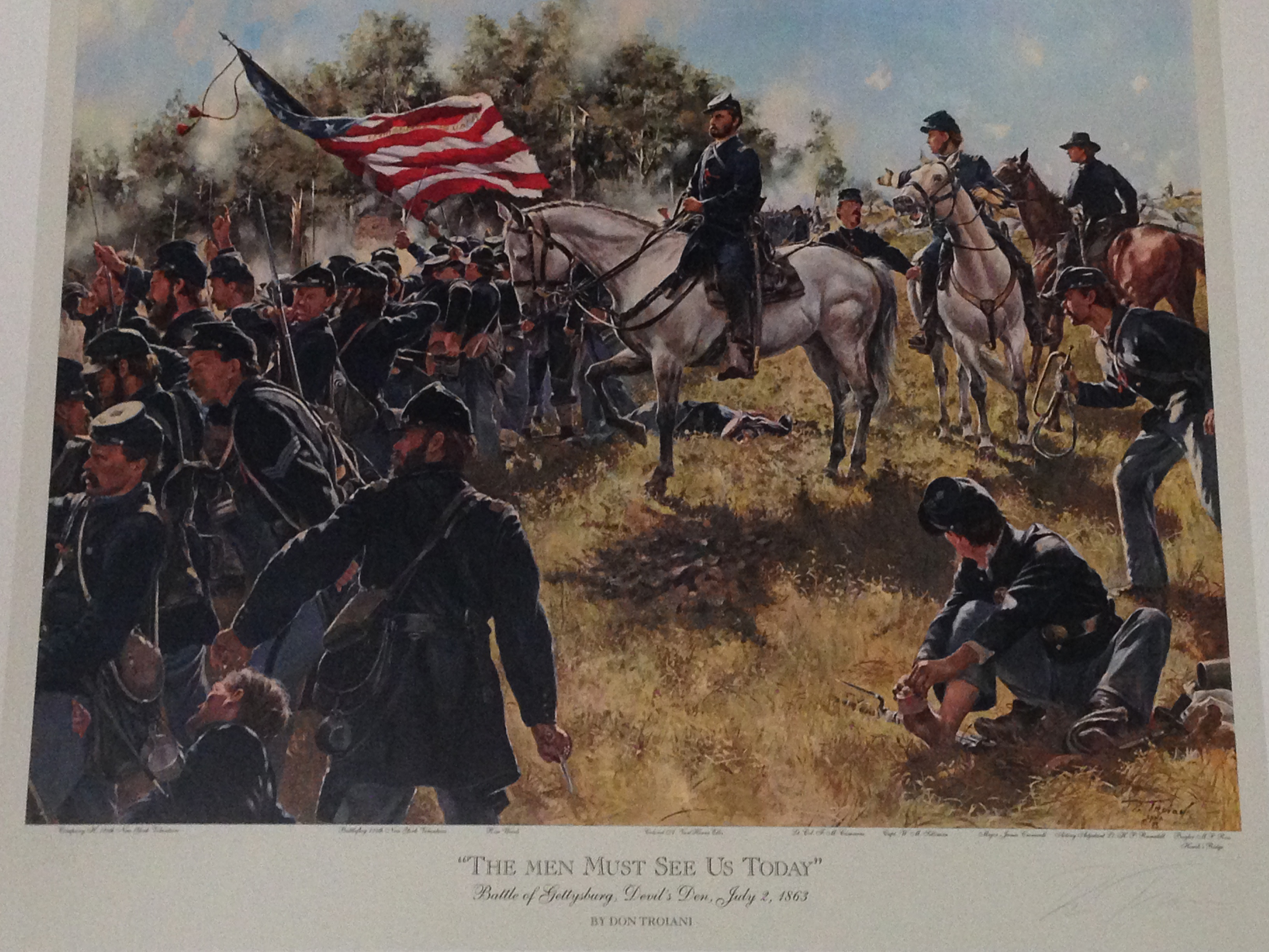 Don Troiani print entitled The Men Must See Us Today, unframed in mint condition